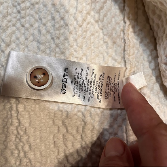 NWOT‎ ANTHROPOLOGIE Cream Button-Up Women's Jacket - Picture 6 of 14